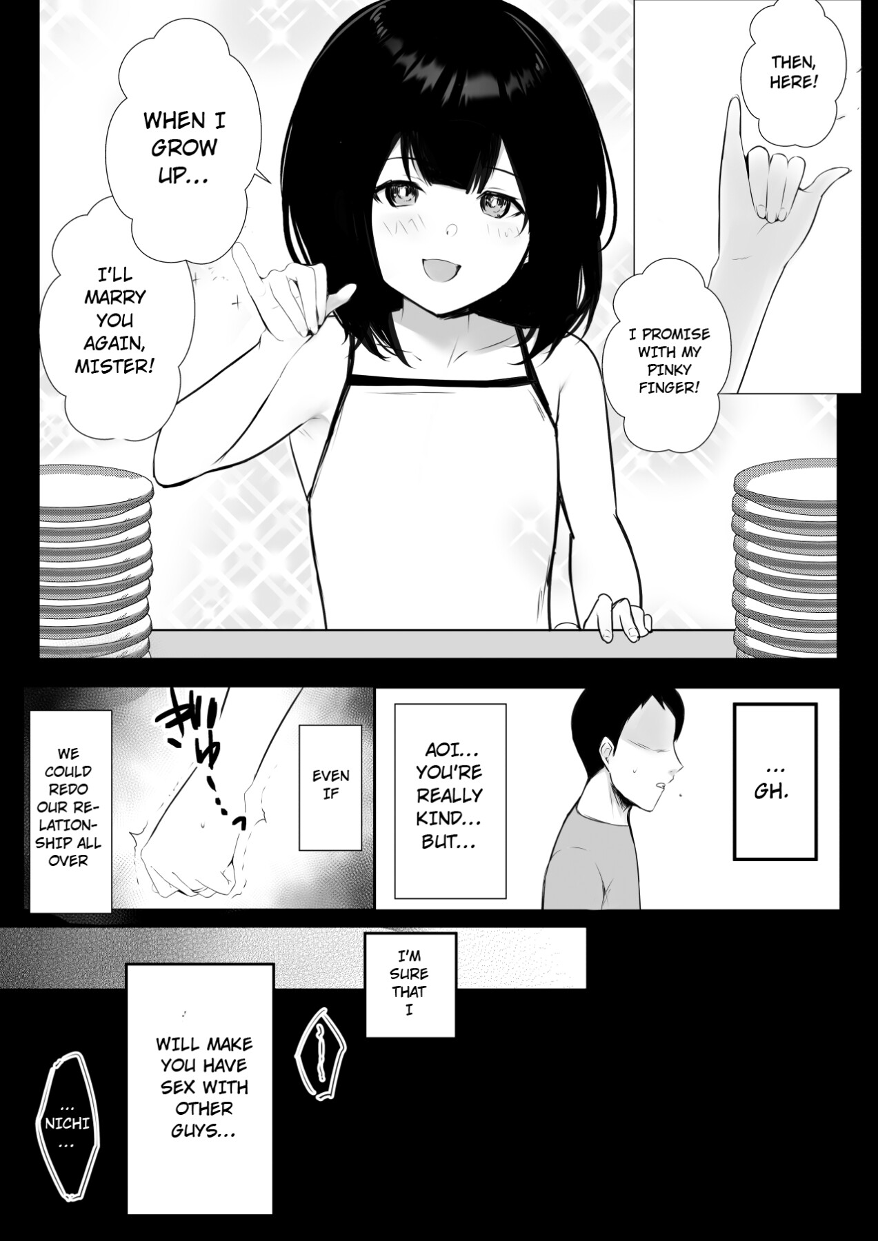 Hentai Manga Comic-I Witnessed The Big Breasted Schoolgirl Who Was Only Nice To Me having Sex With Another Man 6-Read-43